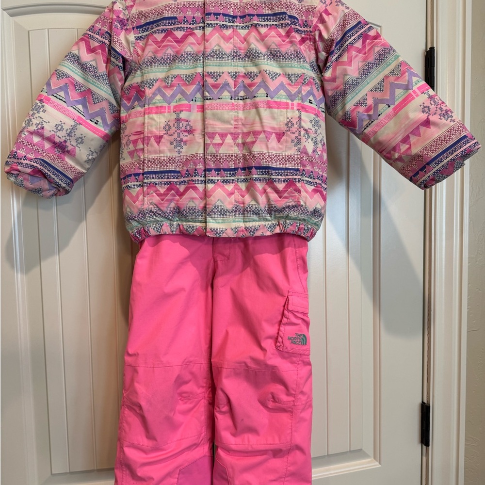 The North Face Pink Patterned Snowsuit